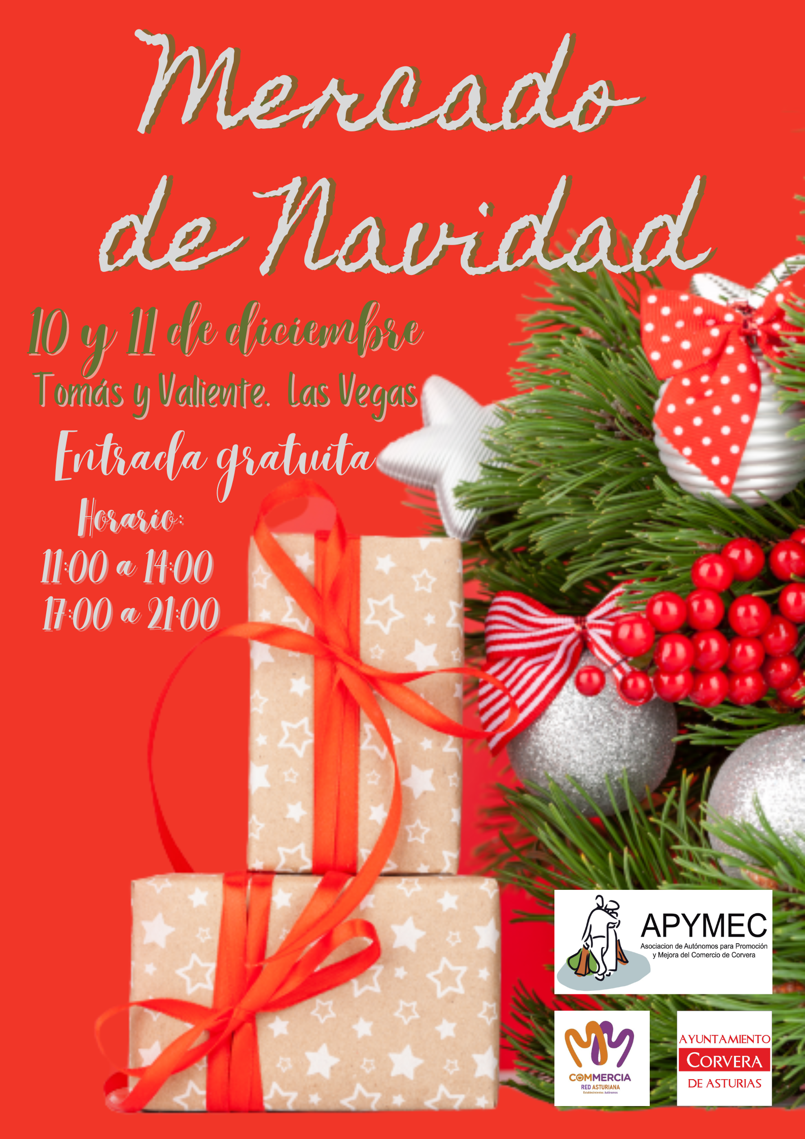 Cartel Mercado de Navidad 10 y 11 de diciembre